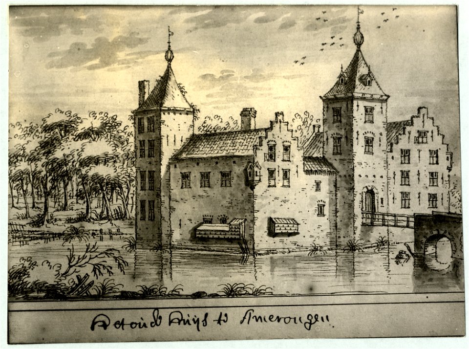 HUA-107279-Gezicht op het kasteel Amerongen te Amerongen