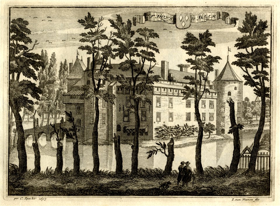 HUA-135346-Gezicht op het kasteel De Haar bij Haarzuilens uit het zuidenNB De gemeente Haarzuilens is per 1 januari 1954 opgenomen in de gemeente Vleuten De Meer