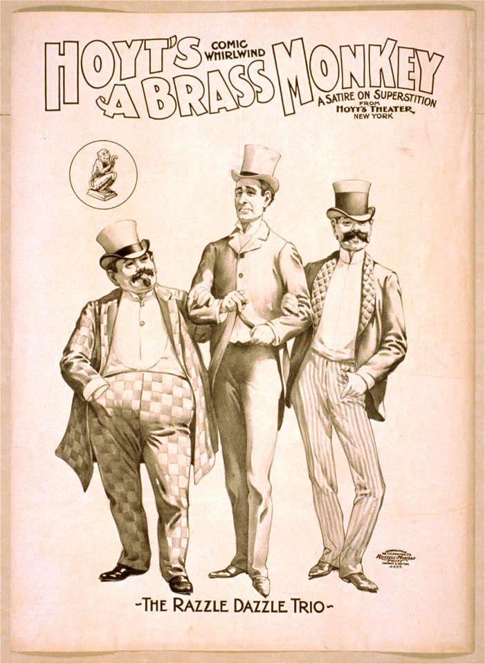 Hoyt's comic whirlwind, A brass monkey a satire on superstition. LCCN2014636601