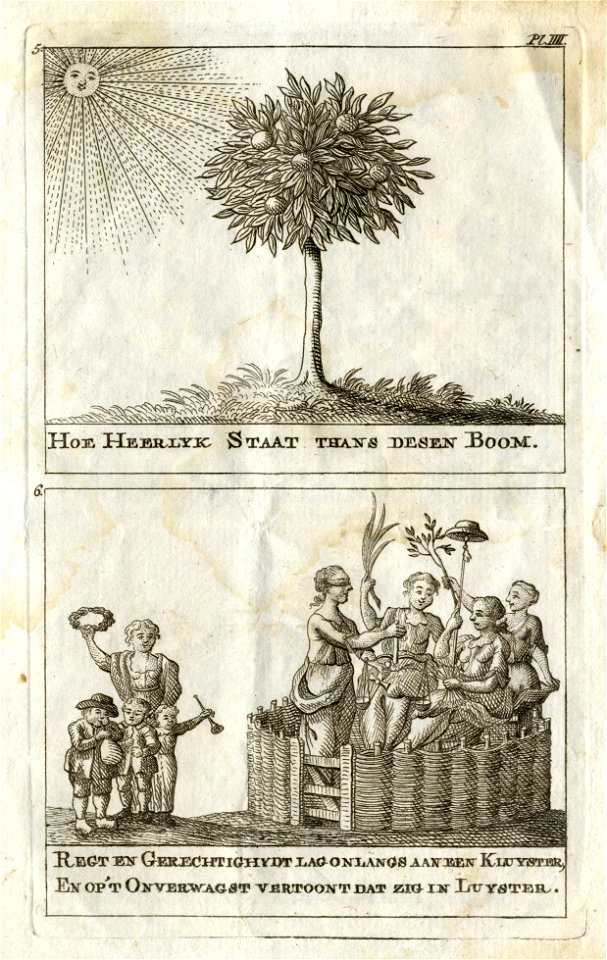 HUA-135539-Afbeelding van twee chassinetten voor vensters in een Utrechts gebouw ter gelegenheid van de verjaardag van prins Willem V van Oranje op 8 maart 1788 