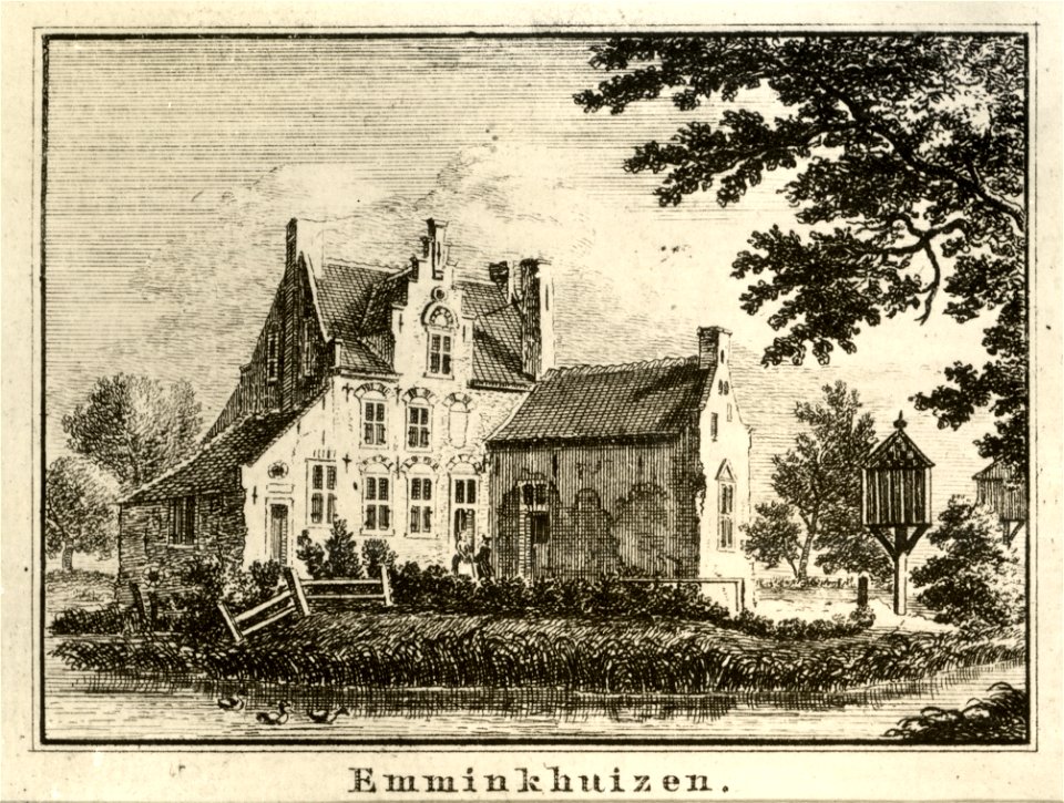 HUA-107328-Gezicht op het huis Emminkhuizen bij Renswoude