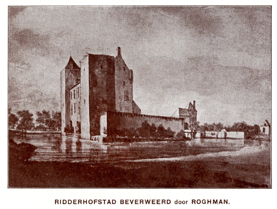HUA-107285-Gezicht op het kasteel Beverweerd bij Werkhoven met rechts de voorburcht uit het zuiden