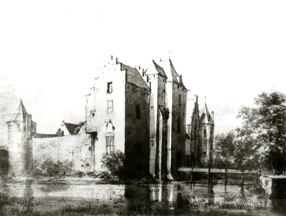 HUA-107300-Gezicht op het kasteel Doorn te Doorn