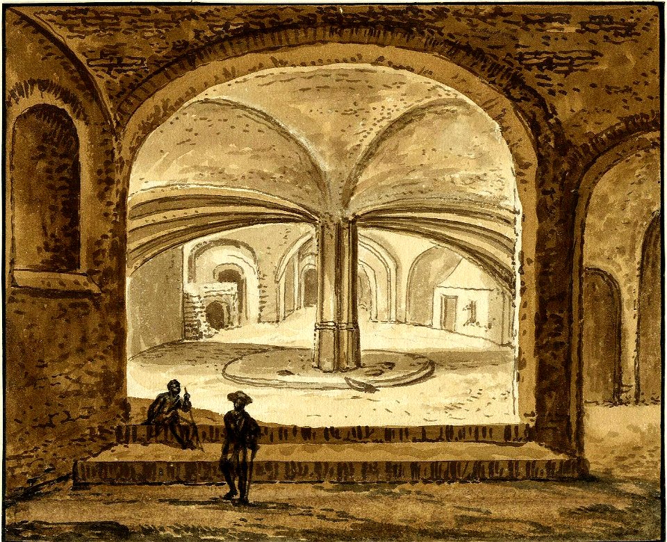 HUA-200192-Interieur van het kasteel Duurstede te Wijk bij Duurstede de kelderverdieping