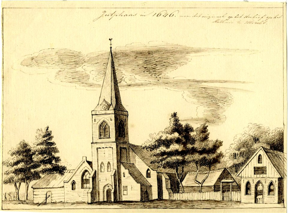 HUA-200590-Gezicht op de Nederlands Hervormde kerk te Jutphaas