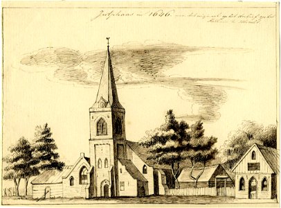 HUA-200590-Gezicht op de Nederlands Hervormde kerk te Jutphaas