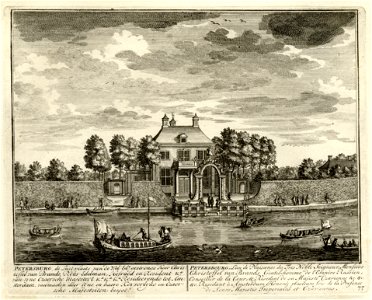HUA-135662-Gezicht over de Vecht bij Nigtevecht op de buitenplaats Petersburg