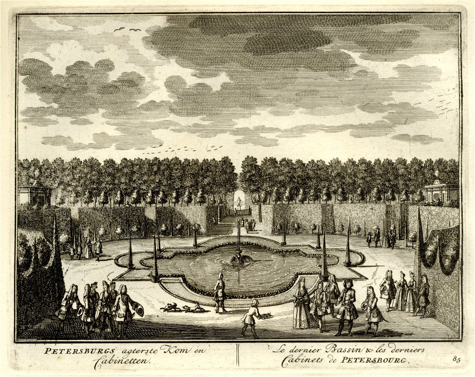 HUA-135670-Gezicht op de achterste vijver van de buitenplaats Petersburg bij Nigtevecht