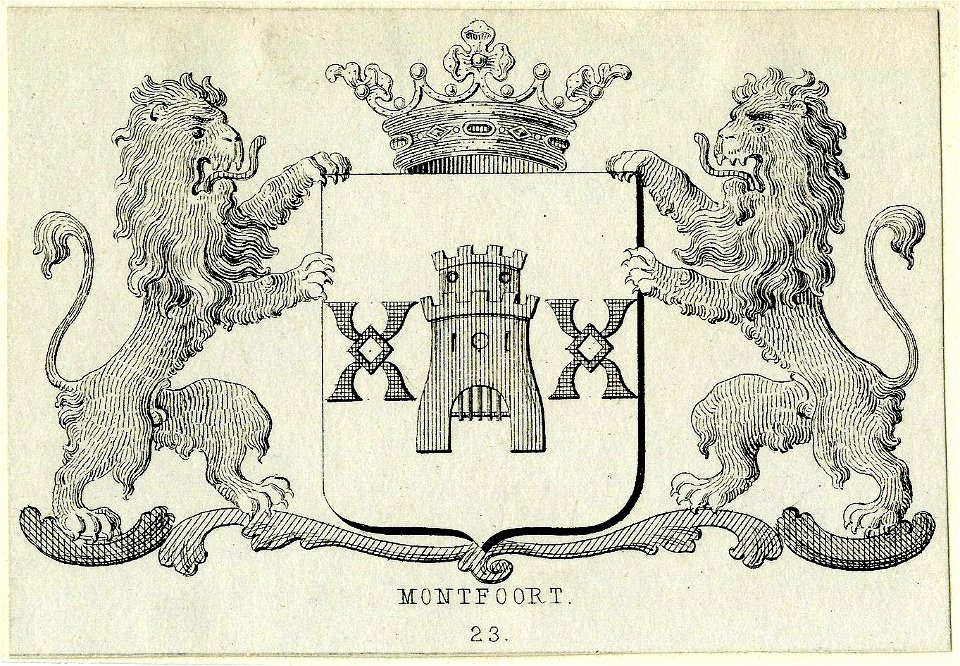 HUA-200236-Afbeelding van het gemeentewapen van Montfoort