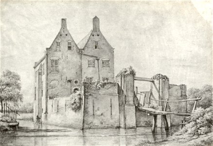 HUA-107500-Gezicht op de voor en de zijgevel van het huis Vronestein bij Jutphaas uit het noordoostenNB De gemeenten Jutphaas en Vreeswijk zijn per 1 juli 1971 s