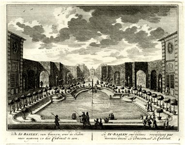 HUA-135694-Gezicht over de grote vijver in de tuin van het huis Zijdebalen aan de Vecht te Utrecht met links de fabriek en rechts de oranjerie