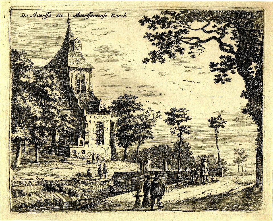 HUA-200691-Gezicht op het westelijke gedeelte van de Nederlands Hervormde kerk te Maarssen uit het noordoosten