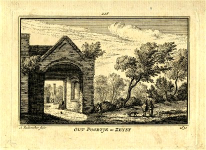 HUA-200978-Gezicht op het toegangspoortje tot het kerkhof te Zeist