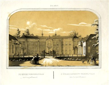 HUA-200391-Gezicht op de voorgevel van het huis Groeneveld te Baarn