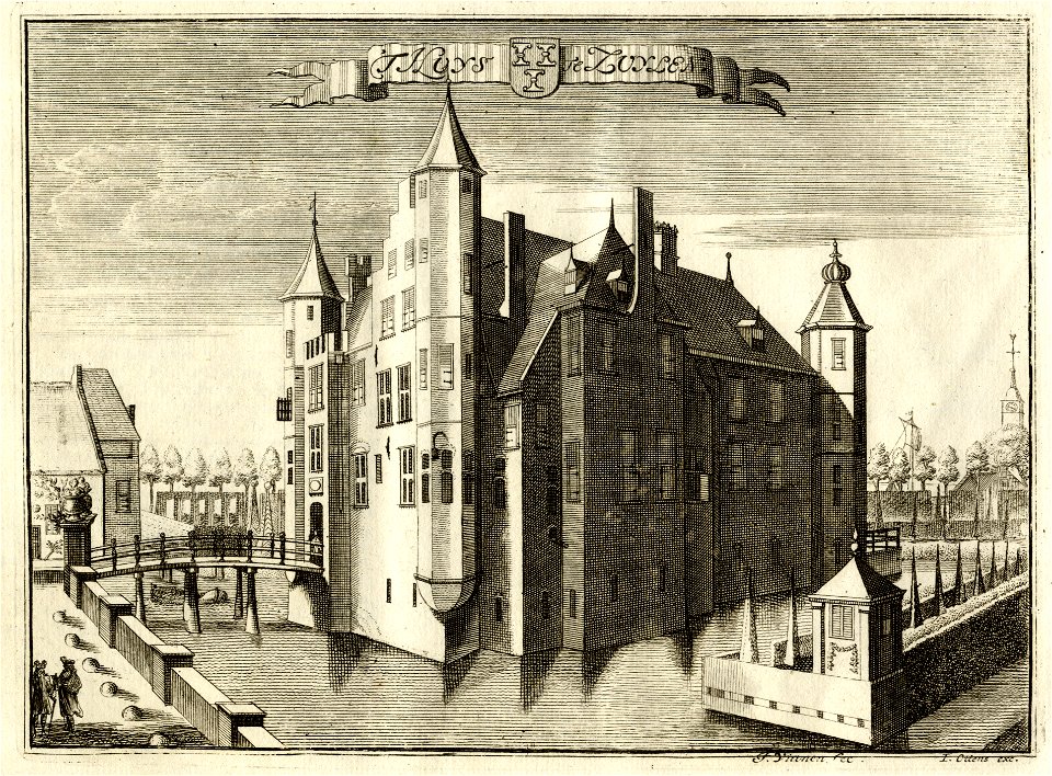 HUA-135400-Gezicht op het slot Zuylen te Oud Zuilen gemeente Zuilen uit het noordenNB De gemeente Zuilen behoort sinds 1 januari 1954 tot de gemeente MaarssenNB 