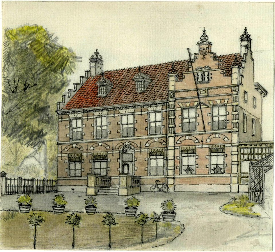 HUA-200734-Gezicht op het gemeentehuis Tolakkerweg 217 te Maartensdijk