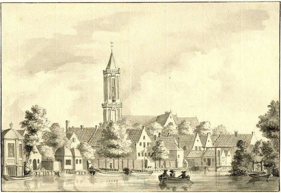 HUA-200660-Gezicht over de Vecht op Loenen uit het zuiden