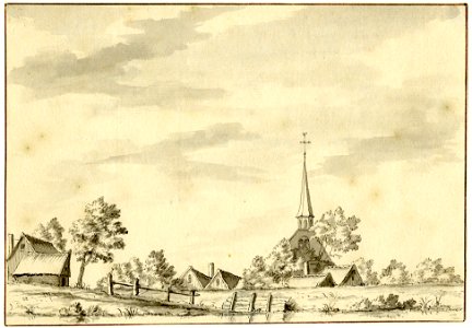 HUA-200924-Gezicht op het dorp t Waal