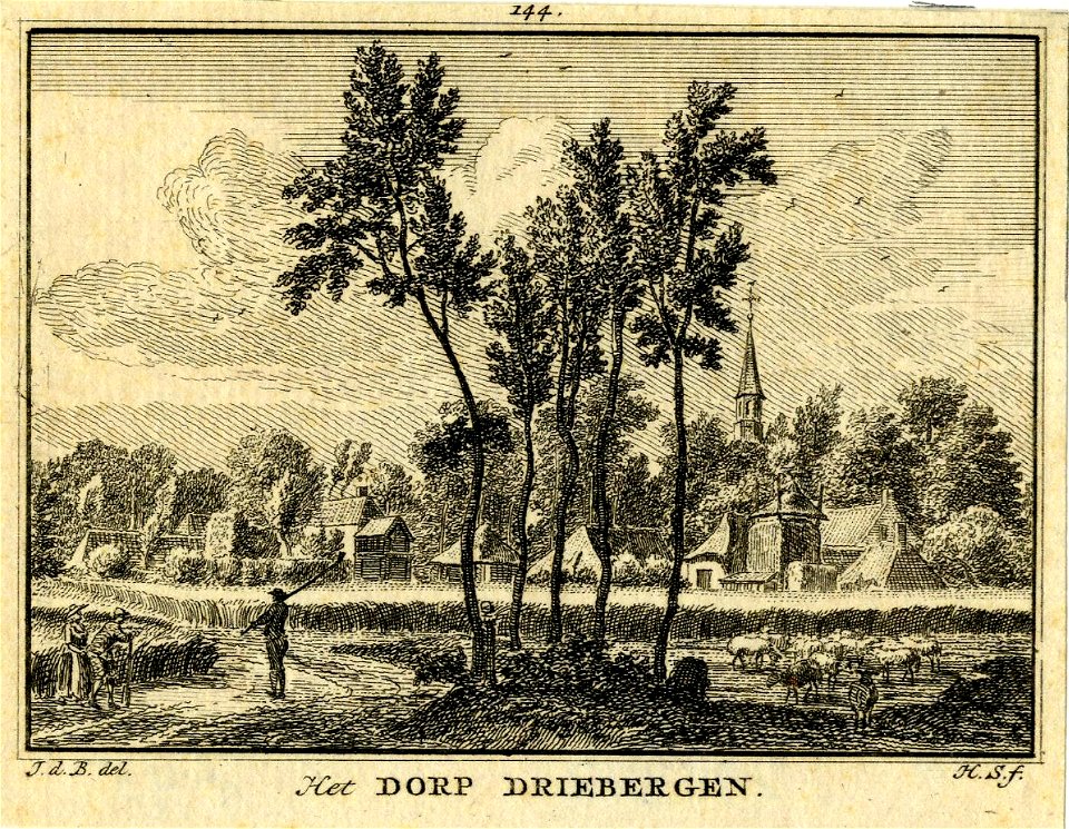 HUA-200512-Gezicht op het dorp Driebergen vanaf de Engweg