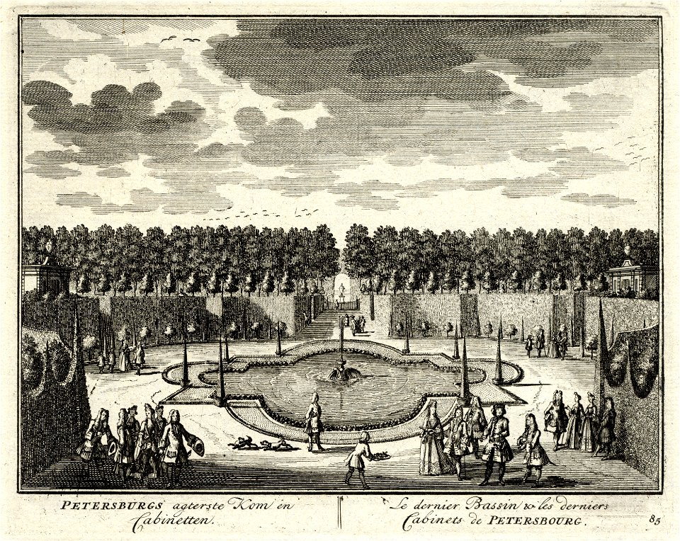HUA-135774-Gezicht op de achterste vijver van de buitenplaats Petersburg bij Nigtevecht