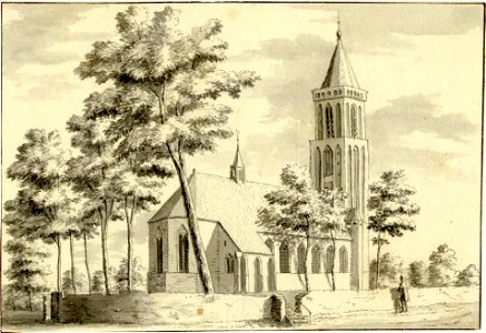 HUA-200831-Gezicht op de Nederlands Hervormde kerk te Soest uit het noordoosten