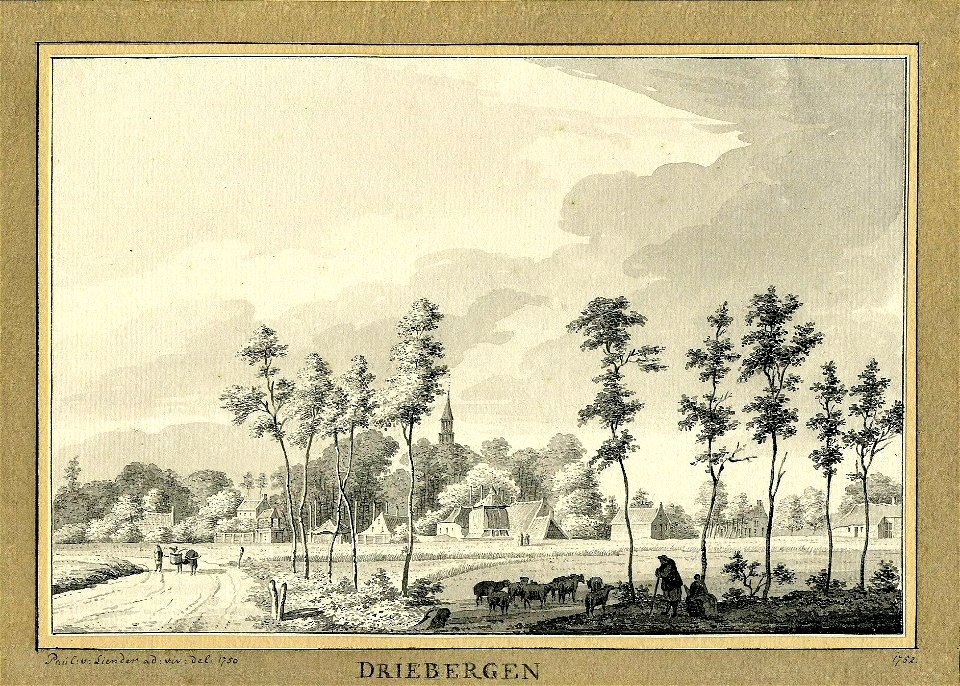 HUA-200519-Gezicht op het dorp Driebergen vanaf de Engweg