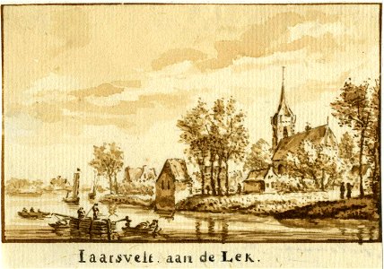 HUA-200582-Gezicht op de Lek bij het dorp Jaarsveld
