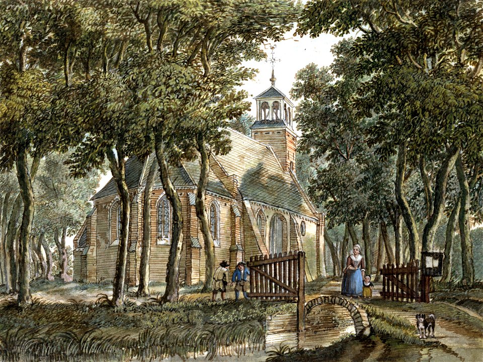 HUA-200927-Gezicht op de Nederlands Hervormde kerk te t Waal
