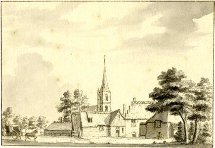 HUA-200943-Gezicht in het dorp Werkhoven in het jaar 1637