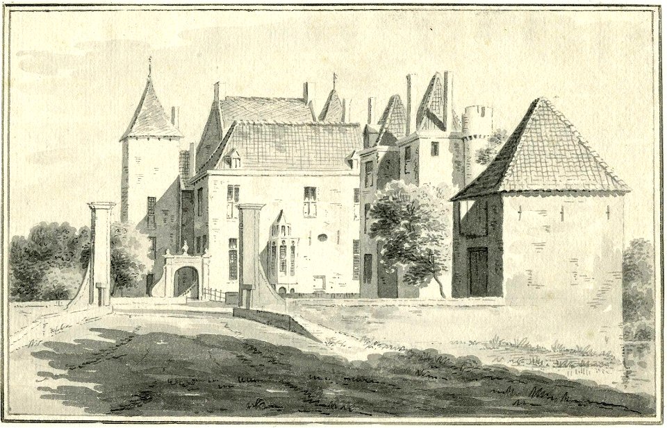 HUA-201107-Gezicht op het kasteel Beverweerd bij Werkhoven vanaf de voorburcht uit het oosten