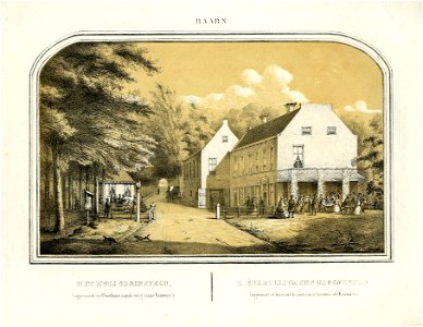 HUA-200392-Gezicht op het Posthuis bij het huis Groeneveld te Baarn