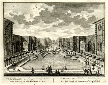 HUA-135590-Gezicht over de grote vijver in de tuin van het huis Zijdebalen aan de Vecht te Utrecht met links de fabriek en rechts de oranjerie