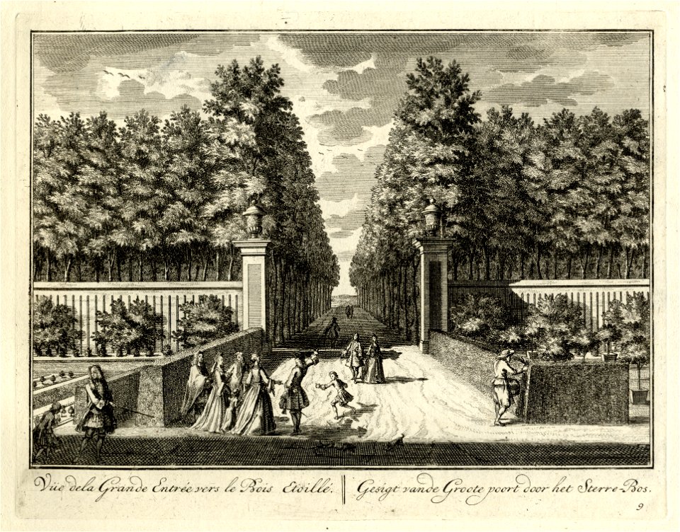 HUA-136028-Gezicht in de grote laan in het park van het kasteel Zuilenstein bij Amerongen in de richting van het Sterrebos
