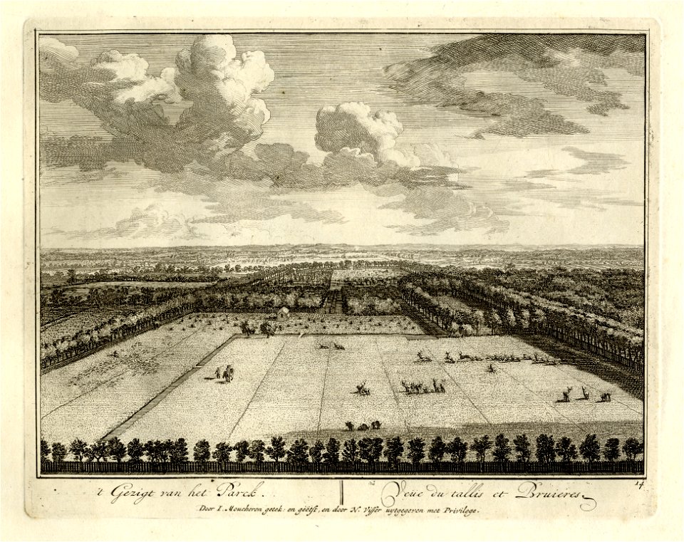 HUA-135963-Gezicht op de hertenkamp van de buitenplaats Heemstede te Houten en het omringende heidelandschap