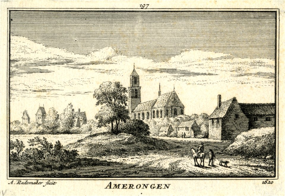 HUA-200341-Gezicht op het dorp Amerongen