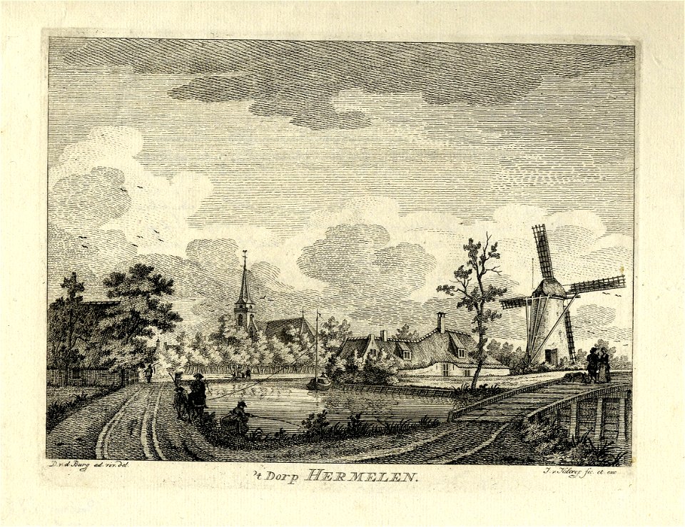 HUA-200553-Gezicht in het dorp Harmelen aan de Oude Rijn