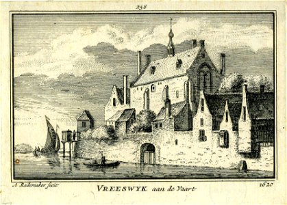 HUA-200888-Gezicht over de Lek op Vreeswijk met het blokhuis GildenburgNB De gemeenten Jutphaas en Vreeswijk zijn per 1 juli 1971 samengevoegd tot de nieuw gevor
