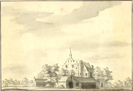 HUA-201224-Gezicht op het kasteel ter Eem bij Eemnes gemeente Baarn 