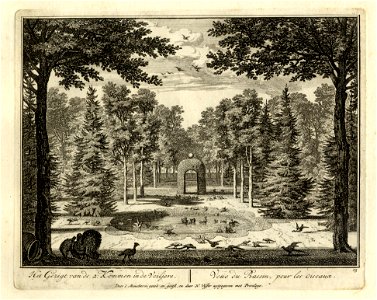 HUA-135964-Gezicht op de vogelvijvers in de tuin van de buitenplaats Heemstede te Houten
