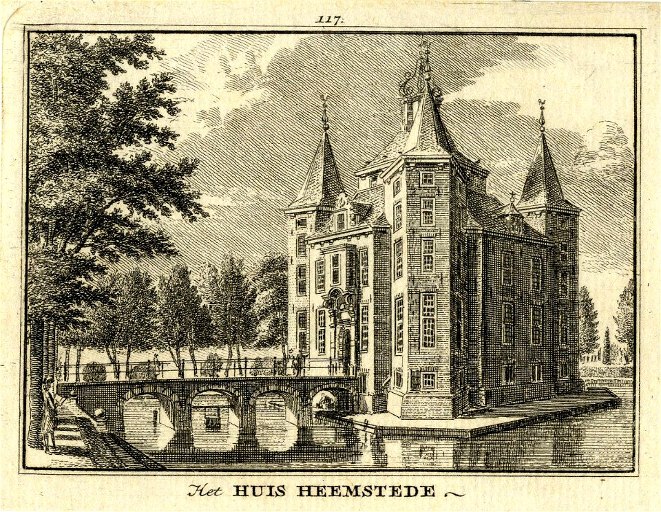 HUA-201383-Gezicht op het huis Heemstede gemeente Houten uit het noorden