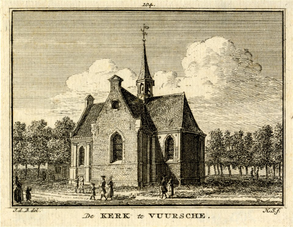 HUA-200910-Gezicht op de Nederlands Hervormde kerk te Lage Vuursche uit het zuidoosten