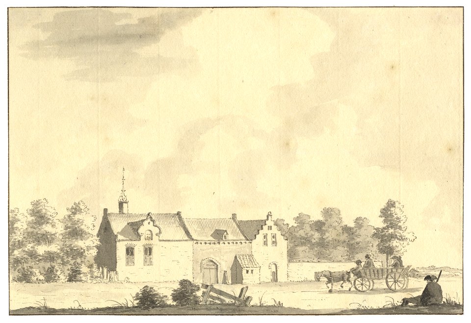 HUA-201599-Gezicht op het huis Moost bij Amersfoort