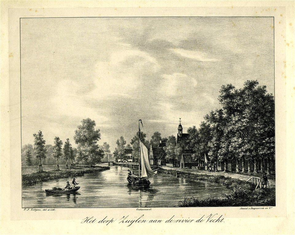 HUA-200998-Gezicht op de Vecht bij Zuilen uit het zuidoosten
