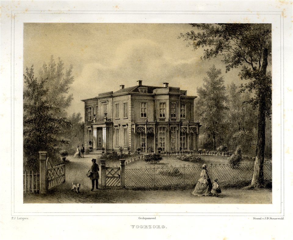 HUA-135847-Gezicht op het huis Voorzorg vanaf de Catharijnesingel te Utrecht