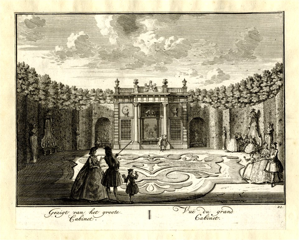 HUA-135996-Gezicht op het Grote Cabinet in het zuidelijke gedeelte van de buitenplaats Ter Meer te Maarssen