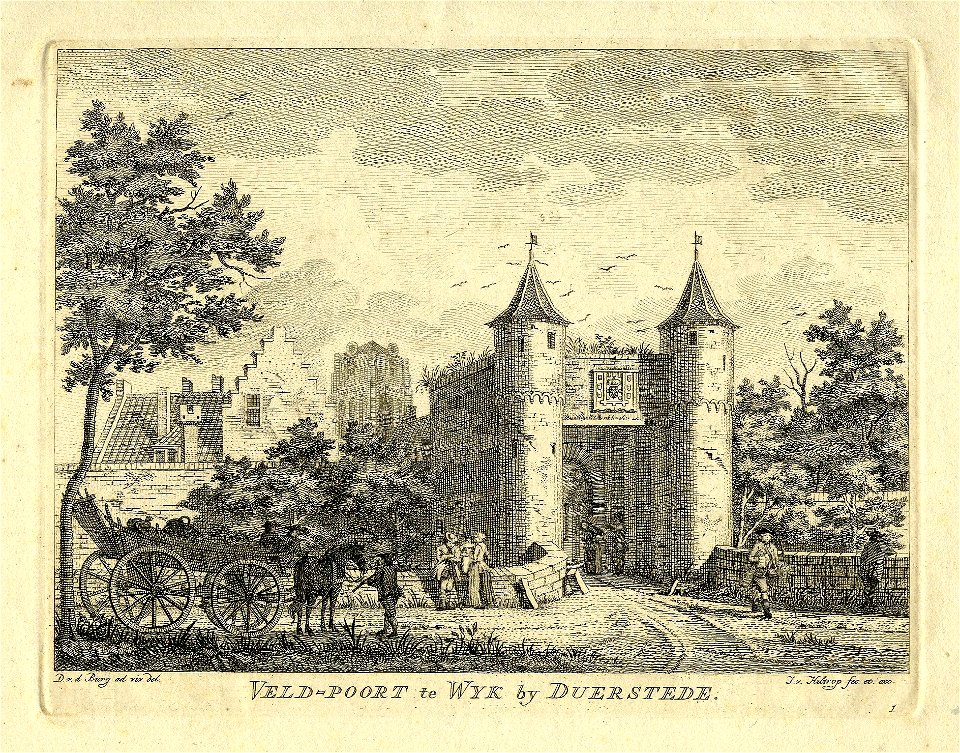 HUA-200164-Gezicht op de Veldpoort te Wijk bij Duurstede