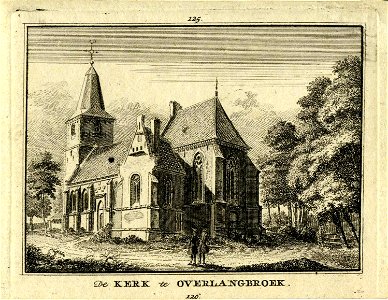 HUA-200800-Gezicht op de Nederlands Hervormde kerk te Overlangbroek uit hetzuidoosten