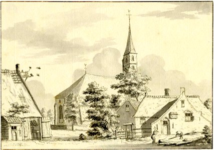 HUA-200944-Gezicht in het dorp Werkhoven in het jaar 1637