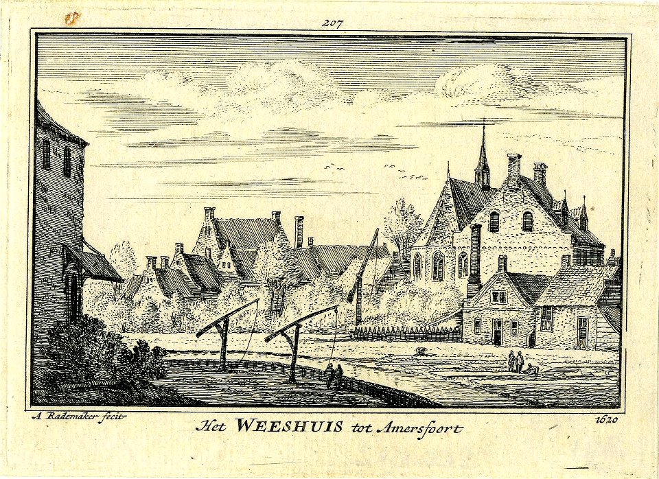 HUA-200072-Gezicht op het klooster Mariënhof te AmersfoortNB Het klooster was als weeshuis in gebruik