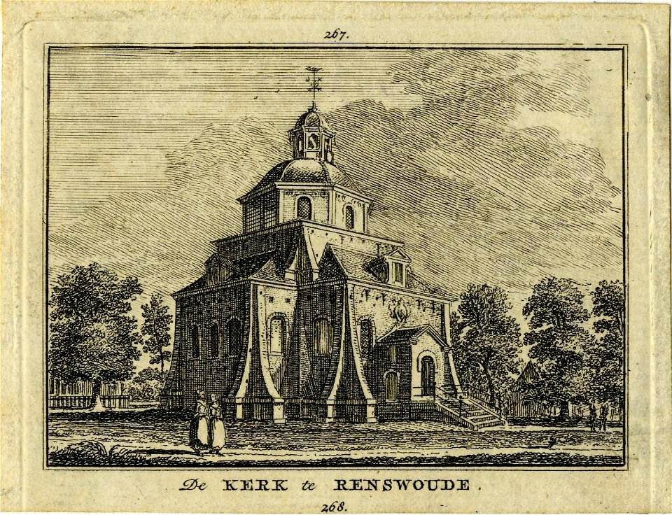 HUA-200804-Gezicht op de Nederlands Hervormde kerk te Renswoude